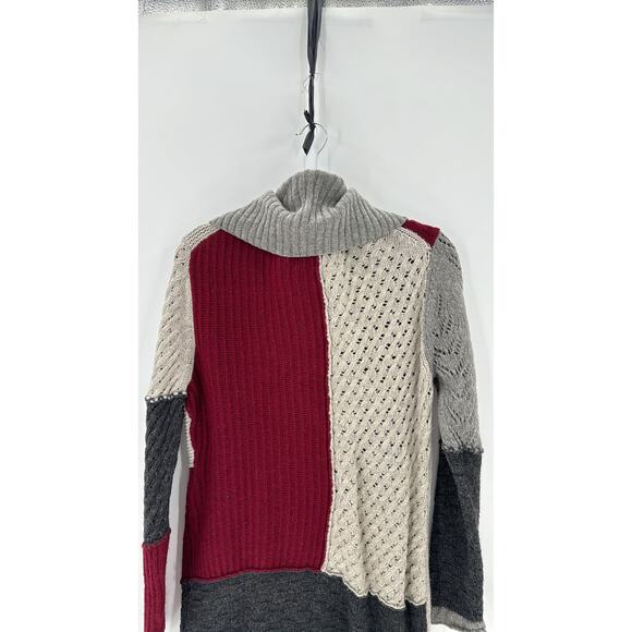 Bob Limley AKA wool longline knit cardigan lagenlook quirky artsy size M - Picture 8 of 8